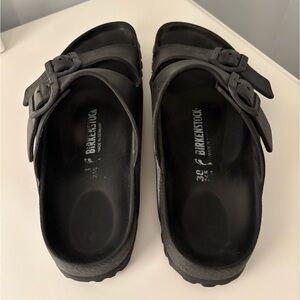 Birkenstock Women’s Black Rubber Sandals